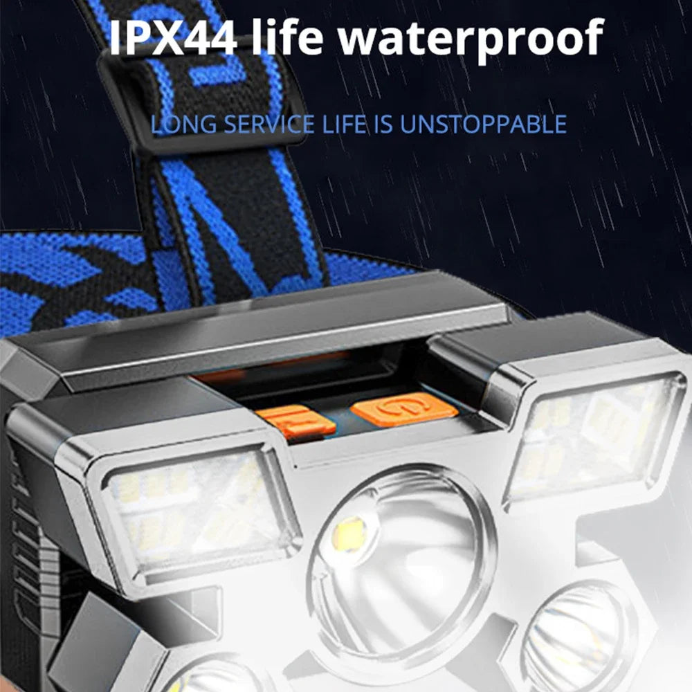 ESMARTER 5-LED USB Rechargeable Headlamp | Fishing & Outdoor