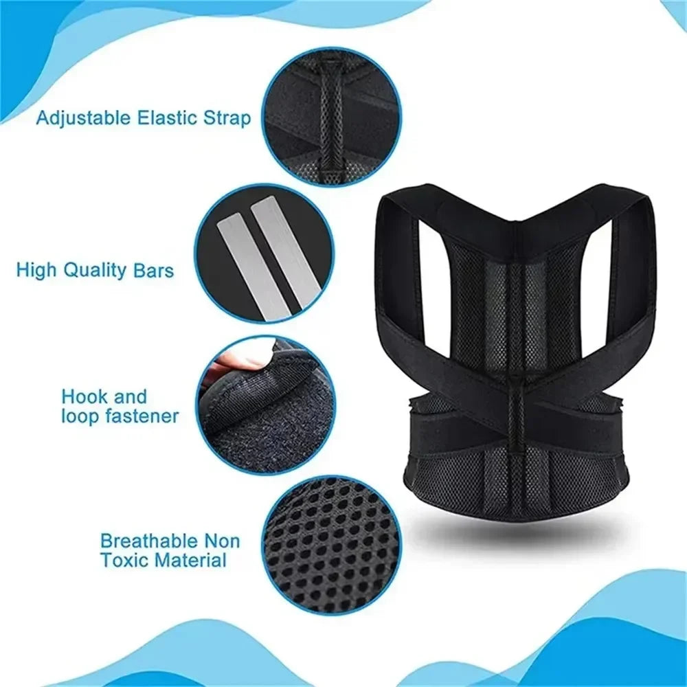 Adjustable Lumbar Posture Corrector – Back & Spine Support Brace Posture Corrector Brace Zpaxo