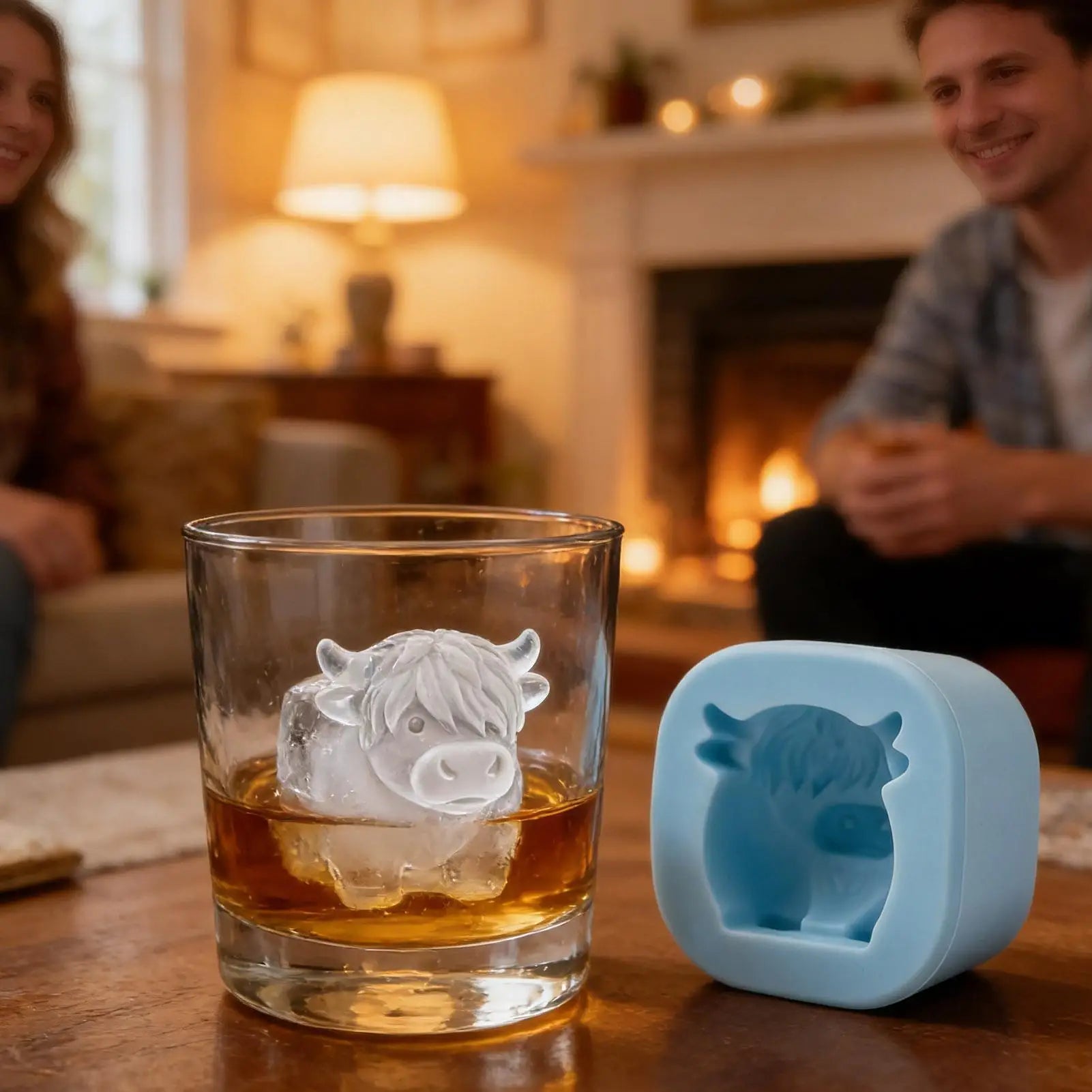 Ice Molds 6 Cavity Cow Shaped Flexible Chilling Cube Making Tool
