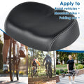 Bicycle Seats PU Waterproof Large Noseless Bike Saddle Shock-Absorbing Comfortable Foam Widened Soft Cushion for MTB Road Bike Zpaxo Default Title