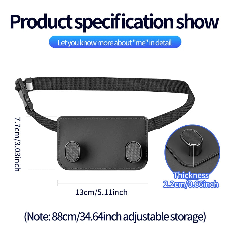 2-in-1 Car Headrest Hook & Phone Holder | Backseat Organizer Car Seat Organizer Hook Zpaxo