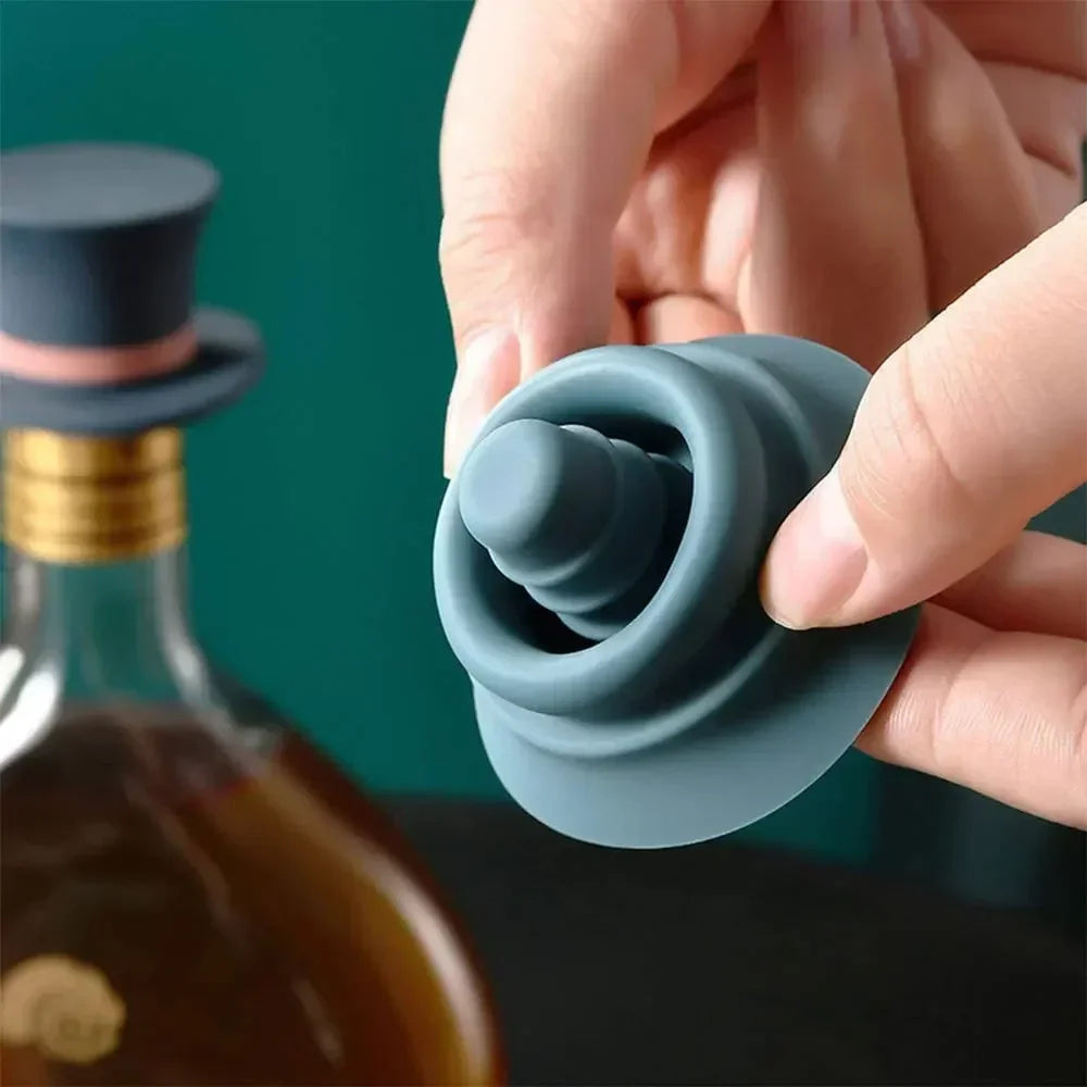 Magic Hat Silicone Wine Bottle Stoppers – Airtight 1-3 Pack