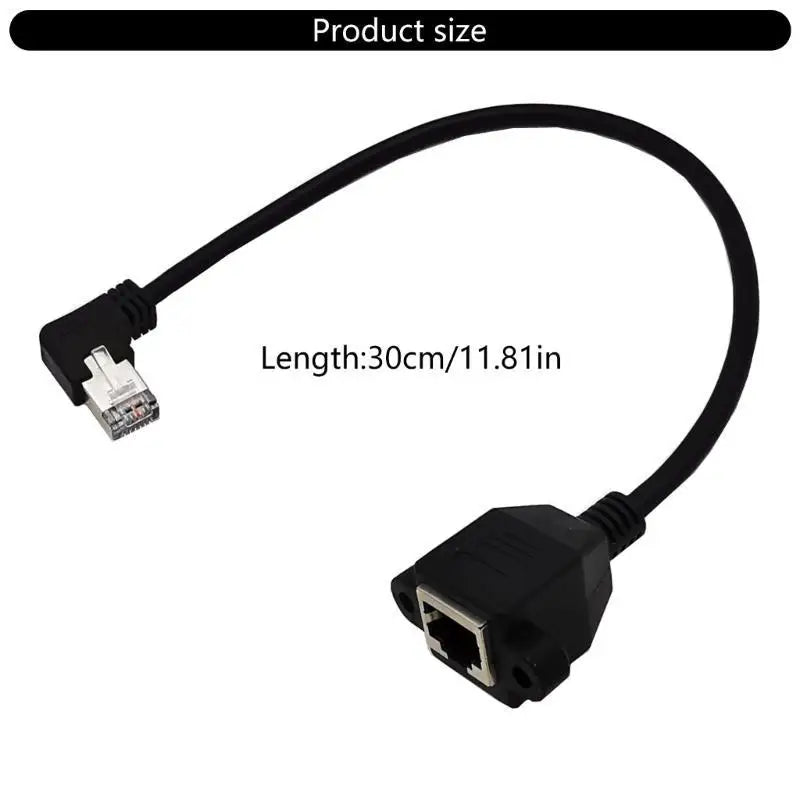 652F 90 Degree Ethernet Cable Left Right Up Down Bend Line Space Zpaxo