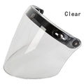 3-Snap Motorcycle Helmet Visor – UV & Scratch-Resistant Shield