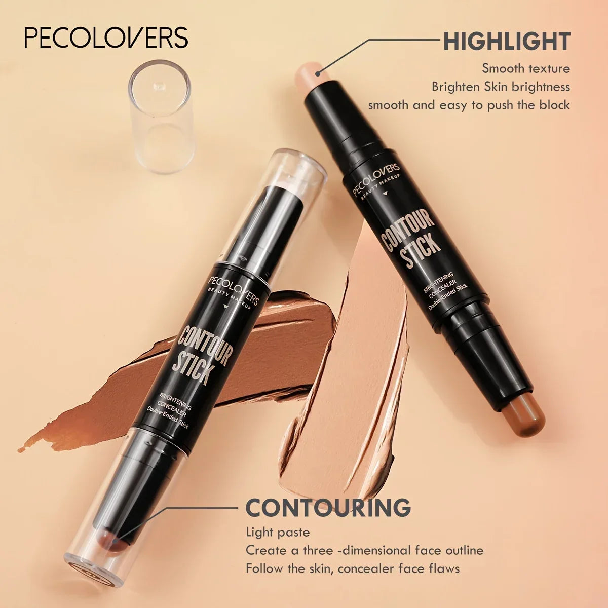 1PC Face Foundation Concealer Pen Long Lasting Dark Circles Corrector Contour Concealers Stick Cosmetic Makeup Zpaxo