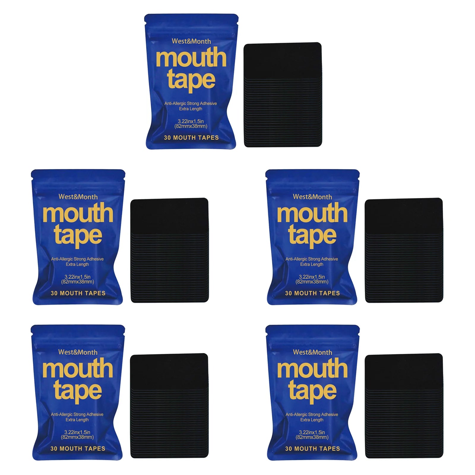 Anti Snoring Mouth Tape – 30 Sleep Strips for Nose Breathing Anti Snoring Sleep Strip Zpaxo 5 x 30pcs Boxed