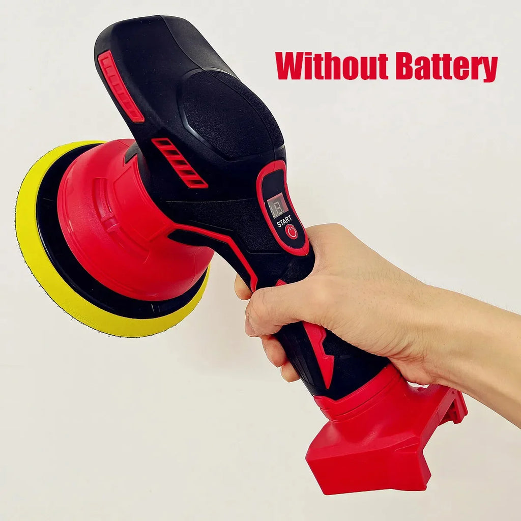 Fit Milwaukee 18V Battery Cordless Car Polisher 8 Gears Electric Auto