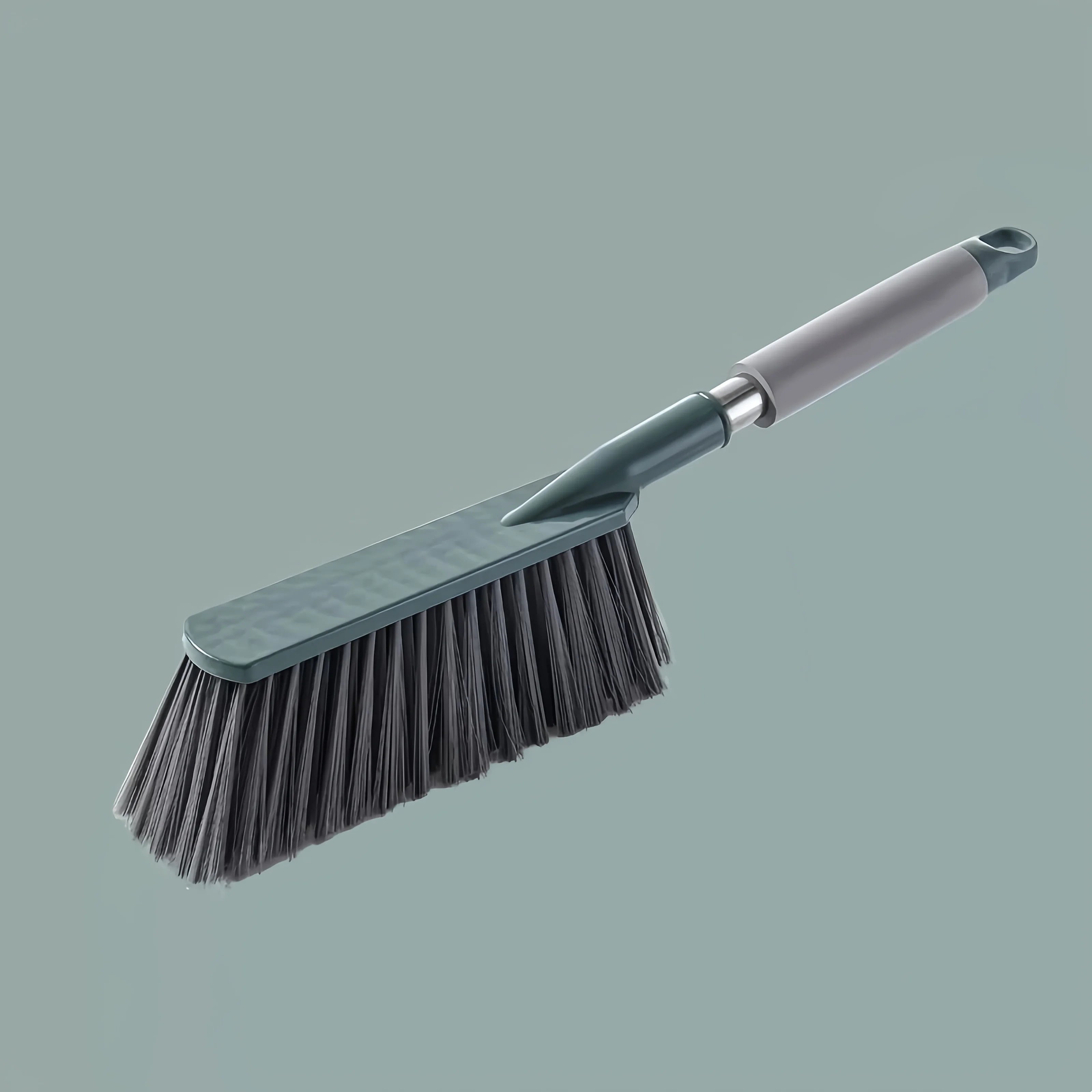 Long Handle Soft Bristle Broom – Floors, Carpets & Dust Soft Bristle Broom Zpaxo green