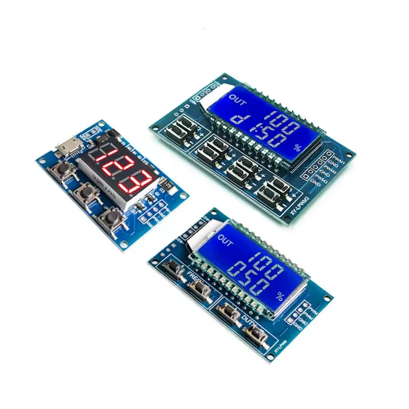 3-channel PWM pulse frequency duty cycle adjustable module square wave rectangular wave signal generator Zpaxo