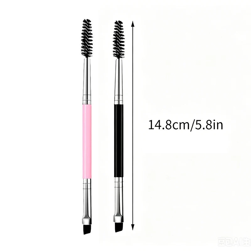 1/10pcs Soft Makeup Brushes Double Head Spiral Eyelash Eyebrow Brush Outline Blade Eyeliner Brush Multi-functional Makeup Tools Zpaxo