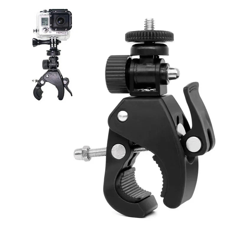 Bike Mount Camera Mount Bike Motorcycle Handlebar Handle Bar Tripod Clips Adapter Action Camera Parts For Gopro Hero 11 10 9 8 7 Zpaxo