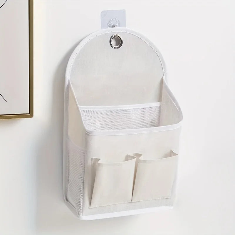 Wall Hanging Storage Bag – Dual-Pocket Door Organizer Wall Hanging Organizer Zpaxo WHITE