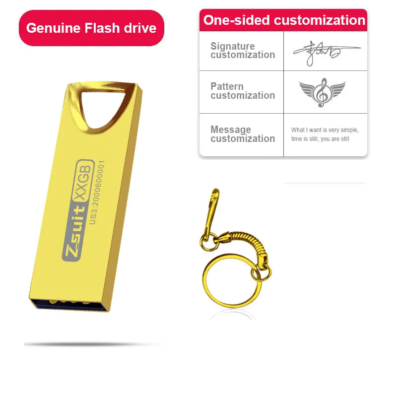 Zsuit Mini USB Flash Drive 128GB Pen Drive флешка Metal U Disk Memo Cel Usb Stick Gift Free Logo Phone/Car U Pendrive 128GB Zpaxo 128 GB u disk 1