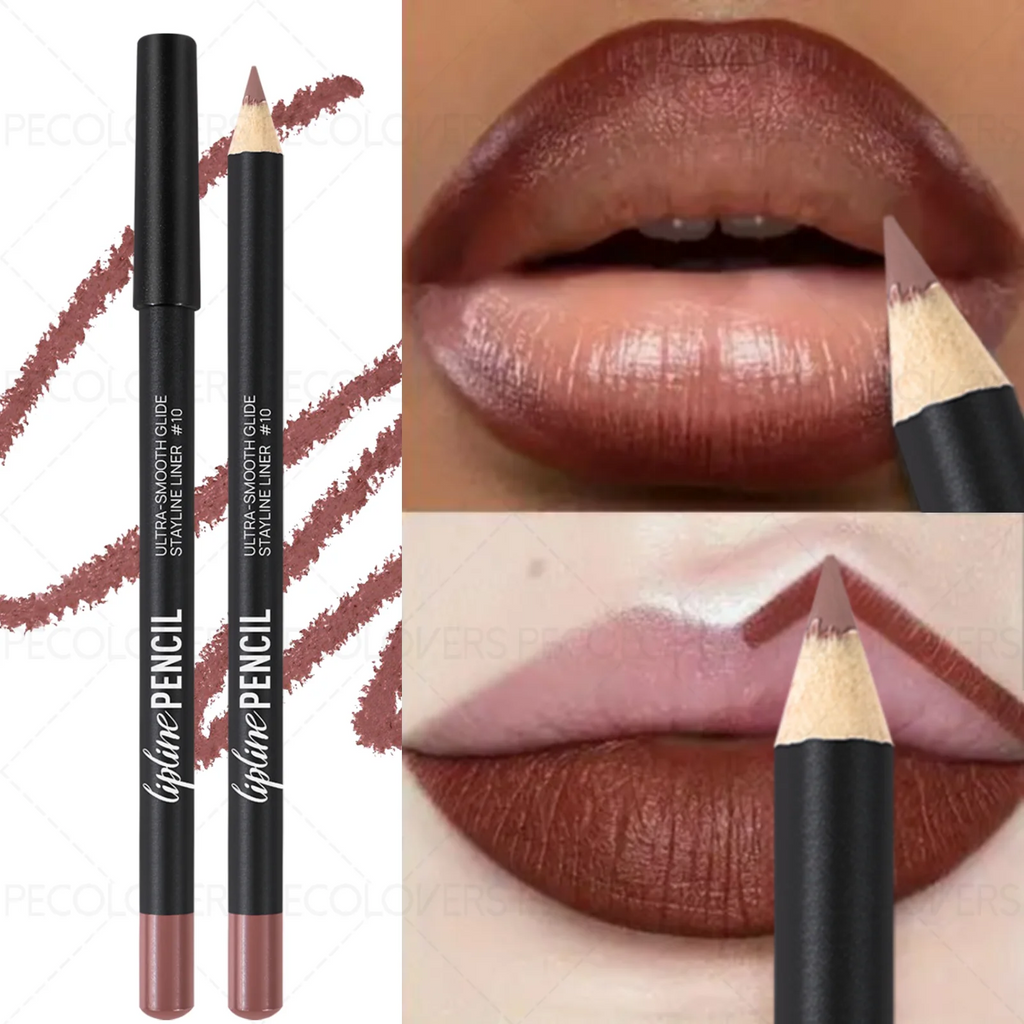 1PC Velvet Matte Lip Liner Lipstick, Pencil Texture, 3D Full Lip Shape, Nude Makeup, Durable, Suitable for Daily Makeup Zpaxo