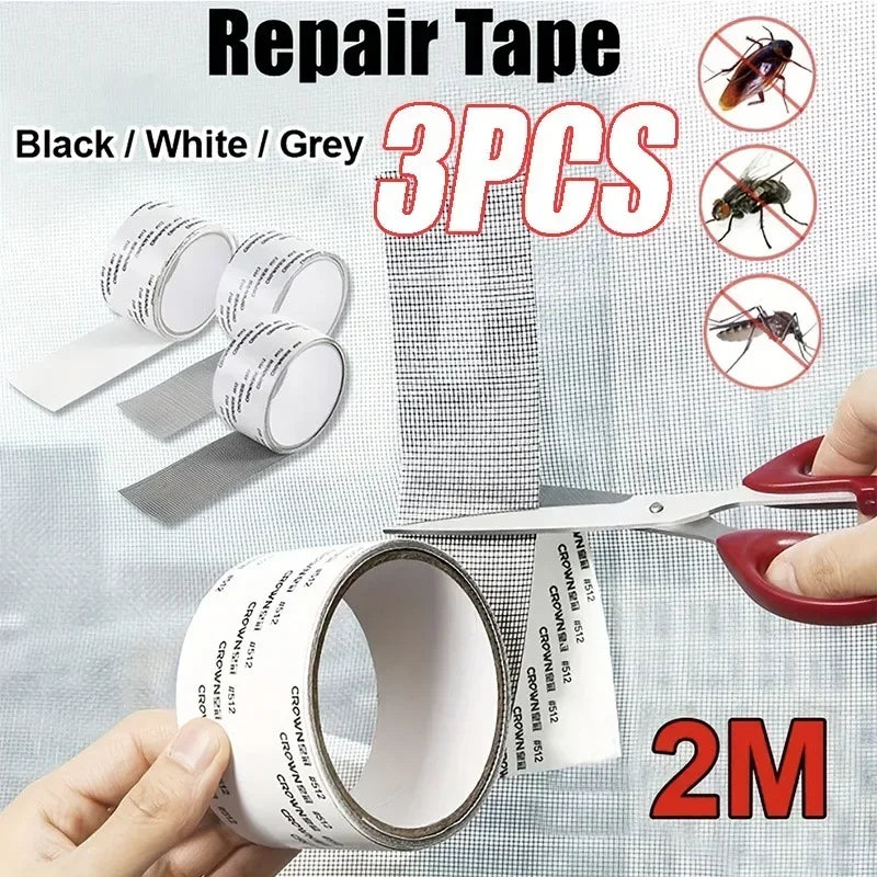 Durable Self Adhesive Screen Repair Tape, Window Mesh, Screen Repair Mesh, Tear Proof, Mosquito Net,repairingbroken Holes Zpaxo