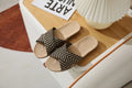 SHAJI Summer Women's Linen Slippers Home Lightweight Indoor Non-slip