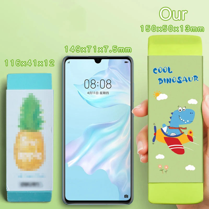 Giant Cartoon Eraser for Kids – 150x50mm Low-Dust Block