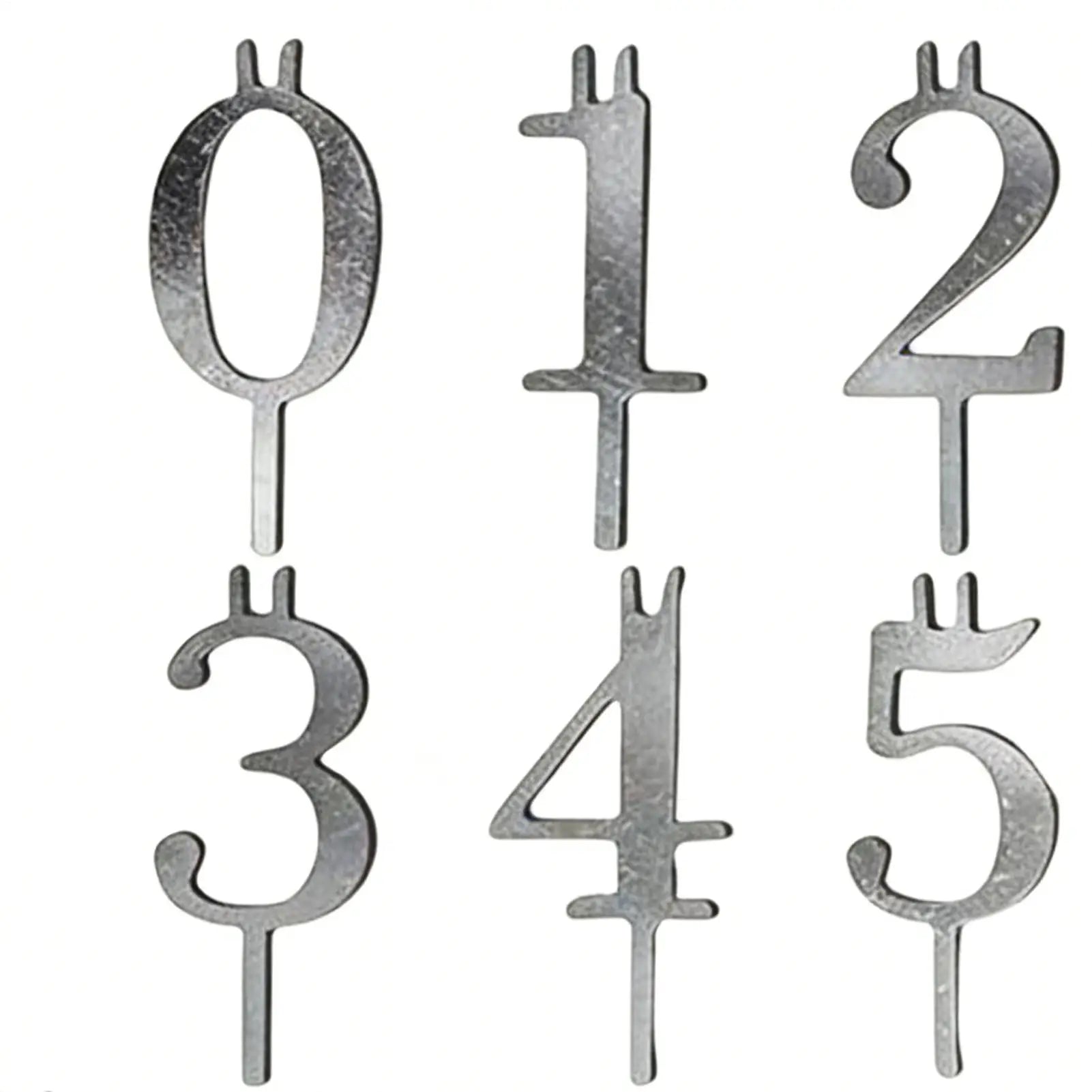 Number Candle Holders 0–9 | Birthday Cake Topper Set Birthday Candle Holder Zpaxo