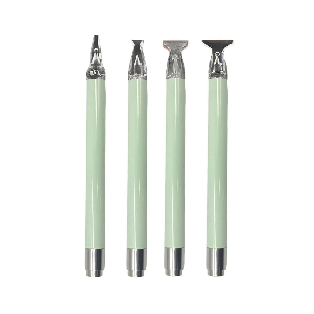 4-Pack LED Diamond Art Pens with 1/3/6/9 Multi-Tip Heads, Light Up Drill Pens, Diamond Painting Tools and Accessories, DIY Craft Zpaxo 4PCS