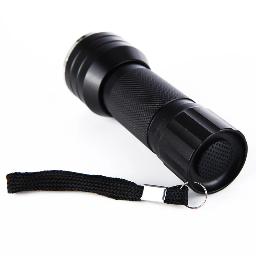 9 21LED UV Light 395nm Waterproof Flashlight Ultraviolet Mini Lamp