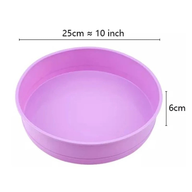 4 6 8 Silicone Cake Mold Round Chocolate Molds Baking Dishes Pastry Zpaxo 10inch