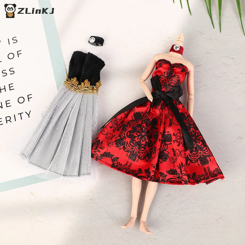 Doll Clothes Banquet Party Beautiful Dress Sexy Fashion Accessories Zpaxo