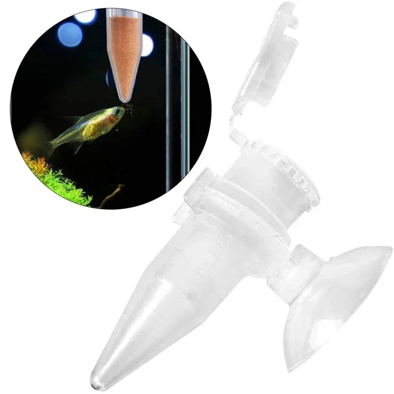 Automatic Fish Feeder Cone Shrimp Egg Worm Funnel Cup Feeding Tool