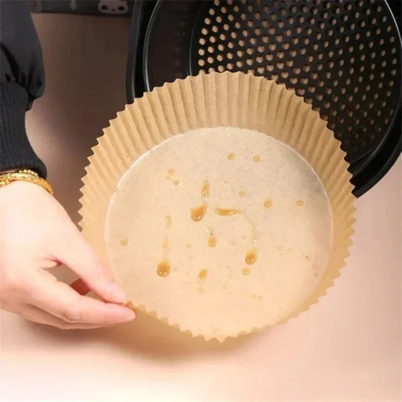Disposable Air Fryer Parchment Paper Liners – 50/100/200 Pack