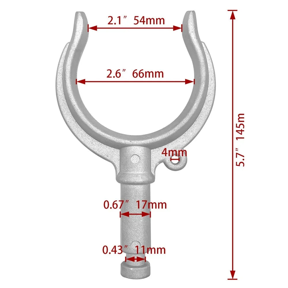 Aluminum Construction Aluminum OarLock Premium Marine Fork Design Oarlock Side Mount Base Construction Boat Paddleforks Boat Zpaxo With a circle