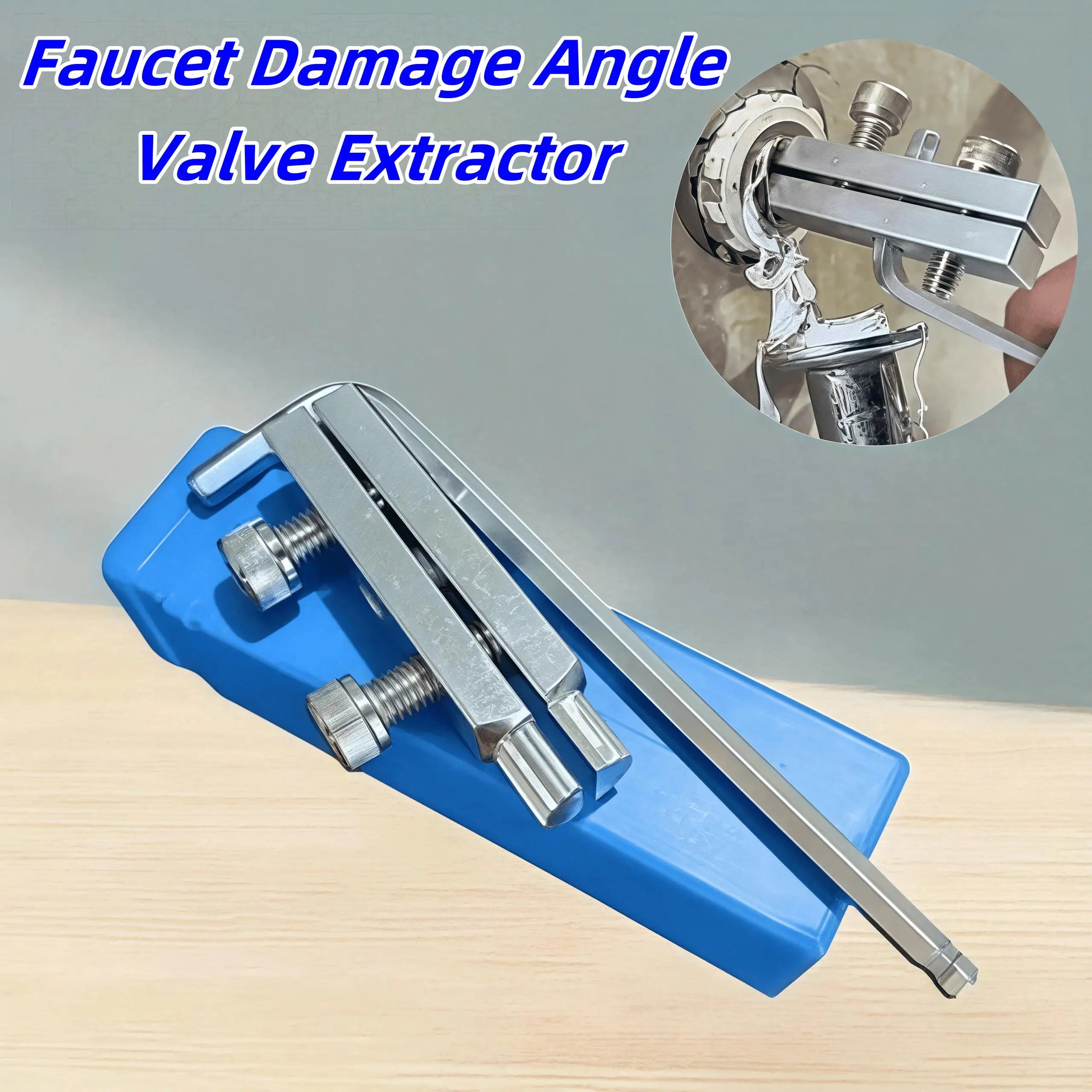 Professional steel plug valve remover-1/2 inch -3/4 inch adjustable angle remover, screw remover-plumber's repair kit Zpaxo