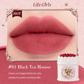 French Sweetheart Cake Matte Lip Gloss Velvet Mousse Mud Soft Focus Zpaxo 01 Black Tea Mousse