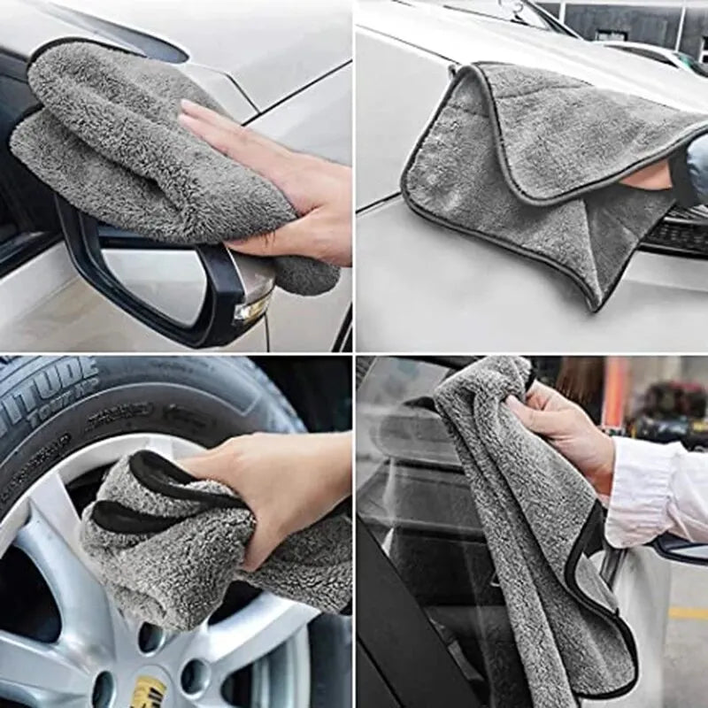 Microfiber Towel Car Wash Accessories Absorbency Cleaning Cloth Zpaxo