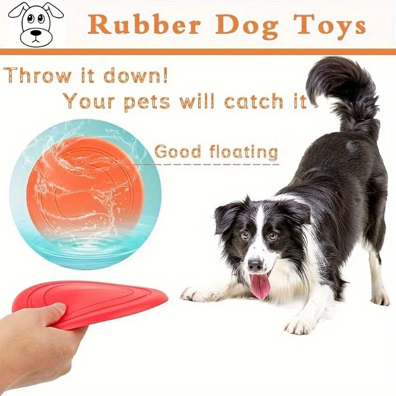 Assorted Dog Flying Disc Interactive Training Pet Toys Durable Safe Zpaxo