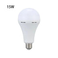 7W 9W 12W 15W LED Emergency Light Bulb Rechargeable Energy Saving Lamp for Home Power Outage Backup Portable Handheld Light Zpaxo 15W white light