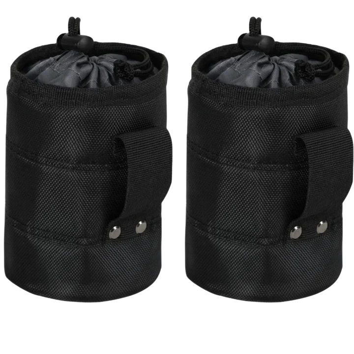KITPIPI Black Tool Belt Pouch – Waterproof Nylon Nail & Screw Bag Tool Belt Pouch Zpaxo 2PCS