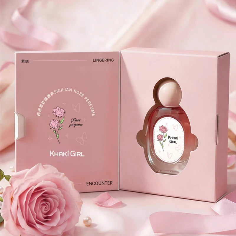 Elegant Rose Perfume Gift Box Set Floral Scent Fresh Fruity Fragrance Eau De Parfum Lasting Aroma Women Student Daily Present Zpaxo