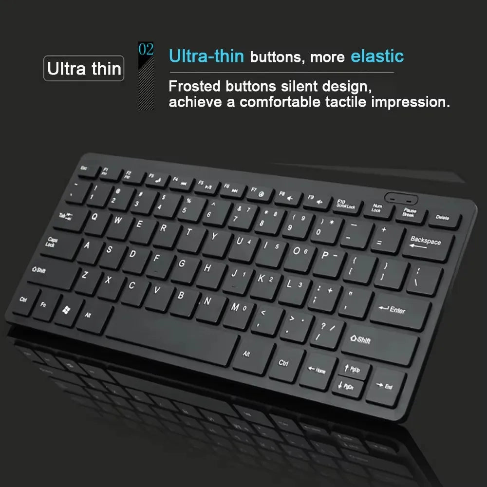 78 Keys USB Wired Keyboard ABS Waterproof Multimedia Computer Home Zpaxo