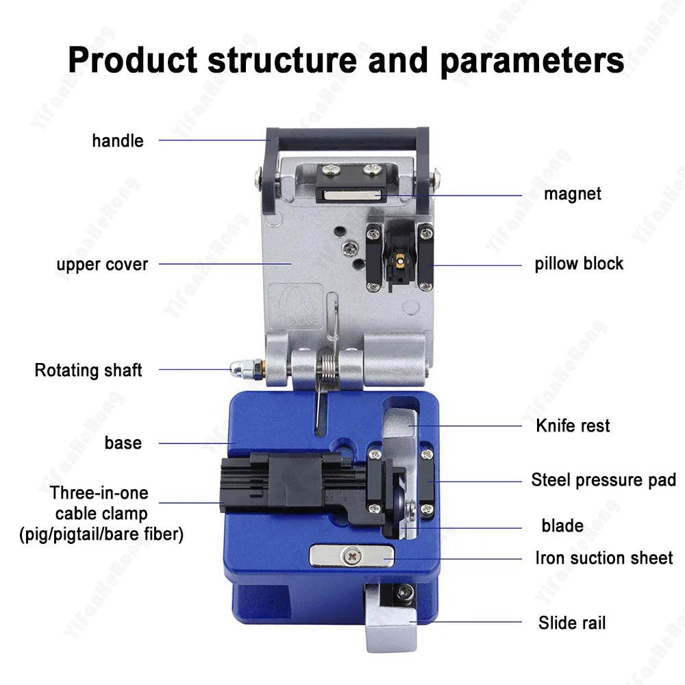 Optical Fiber Cleaver FC-6S FTTH Metal High Precision Cold Connection Cutter Tool Zpaxo
