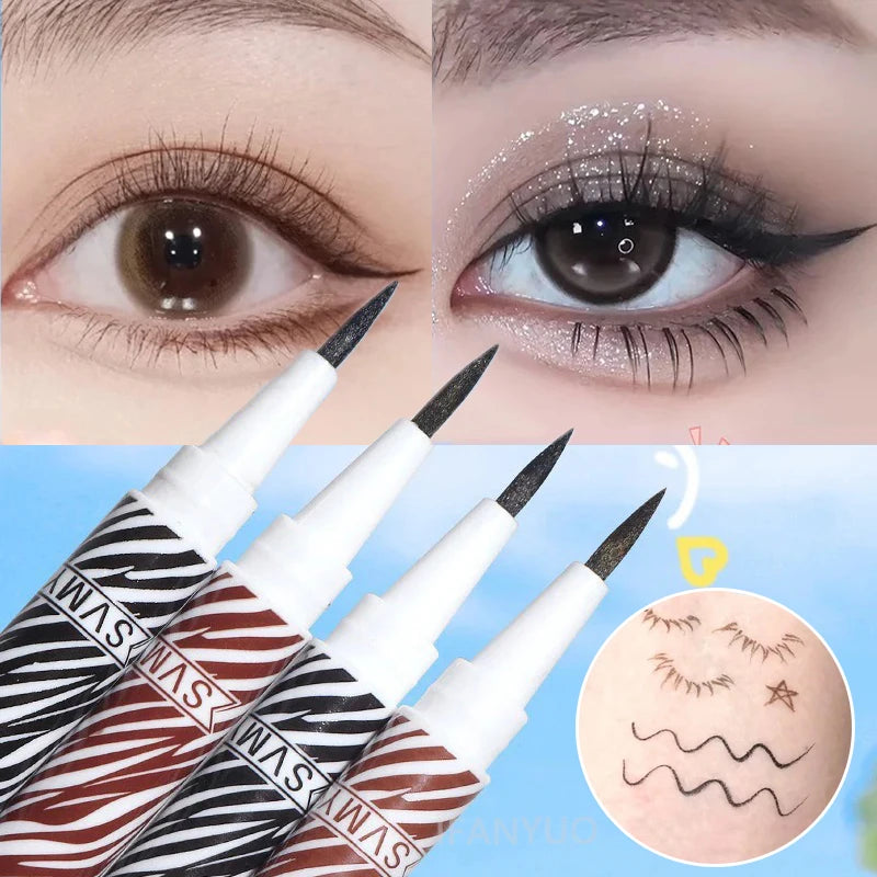 Waterproof Black Brown Eyeliner Liquid Pencil Ultra-fine Matte Smooth