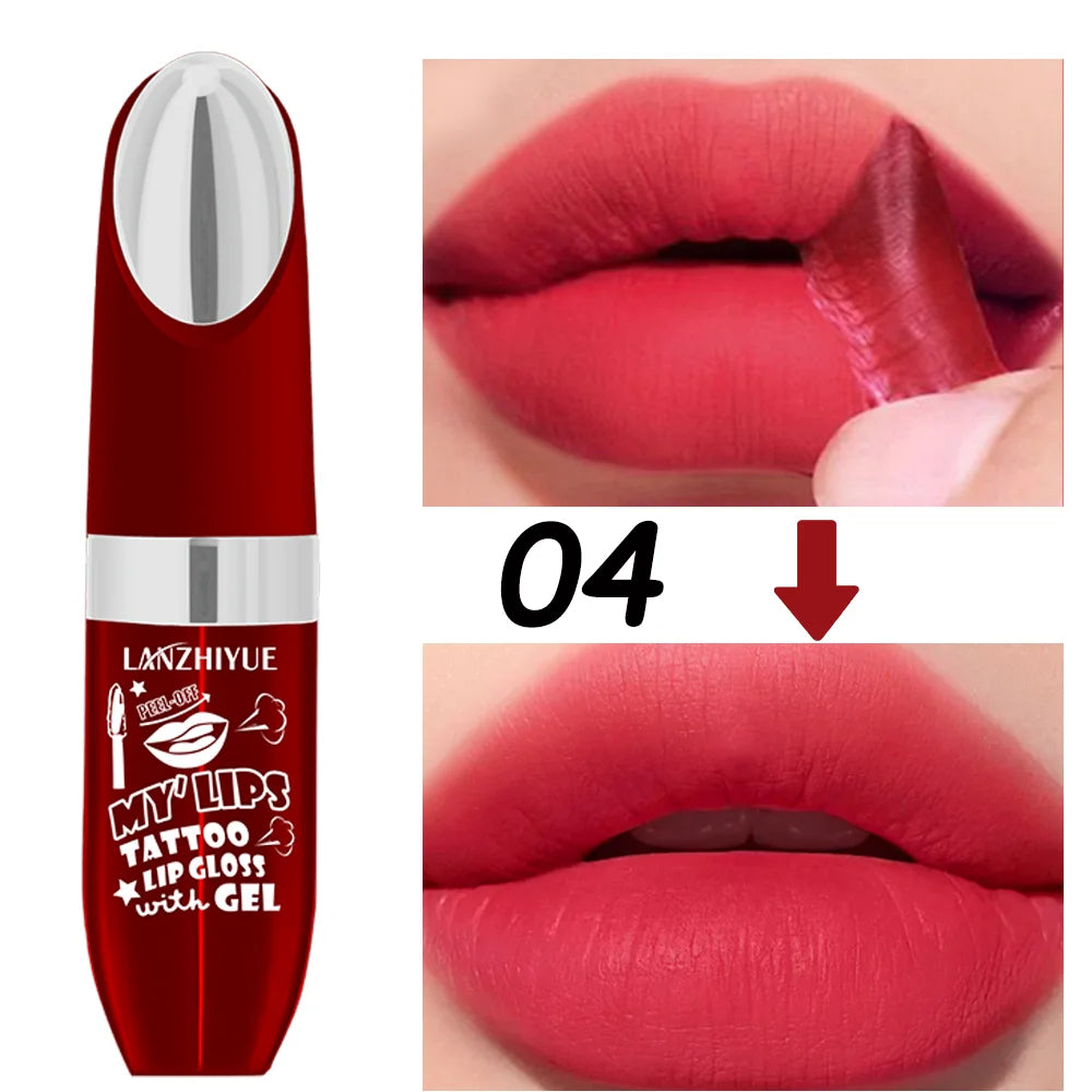Tearable Lip Gloss Waterproof Long-lasting Non Stick Smudging