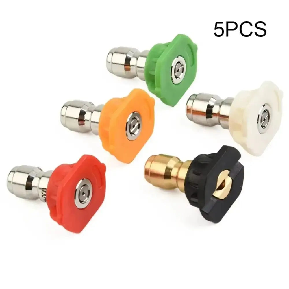 1 Quick Connect Garden Pressure Washer Spray Nozzle 0 15 25 40 Degree