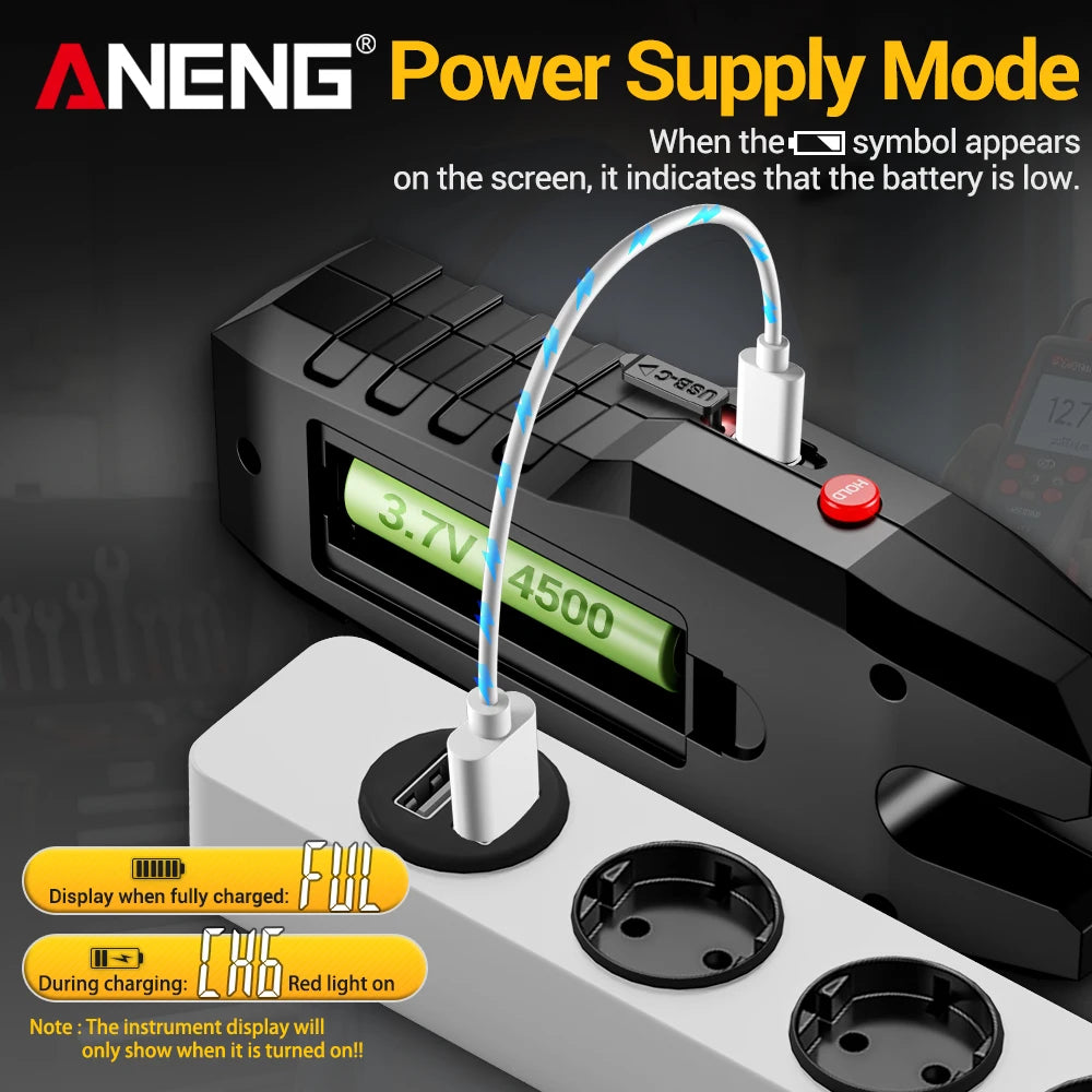 Multifunctional Clamp Meters ANENG PN131 200A AC DC Current 600V
