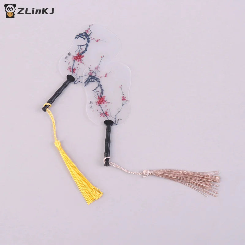 ▶2Pcs 1:12 Dollhouse Miniture Simulation palm-leaf fan Model Toy Home Decoration Accessories Zpaxo