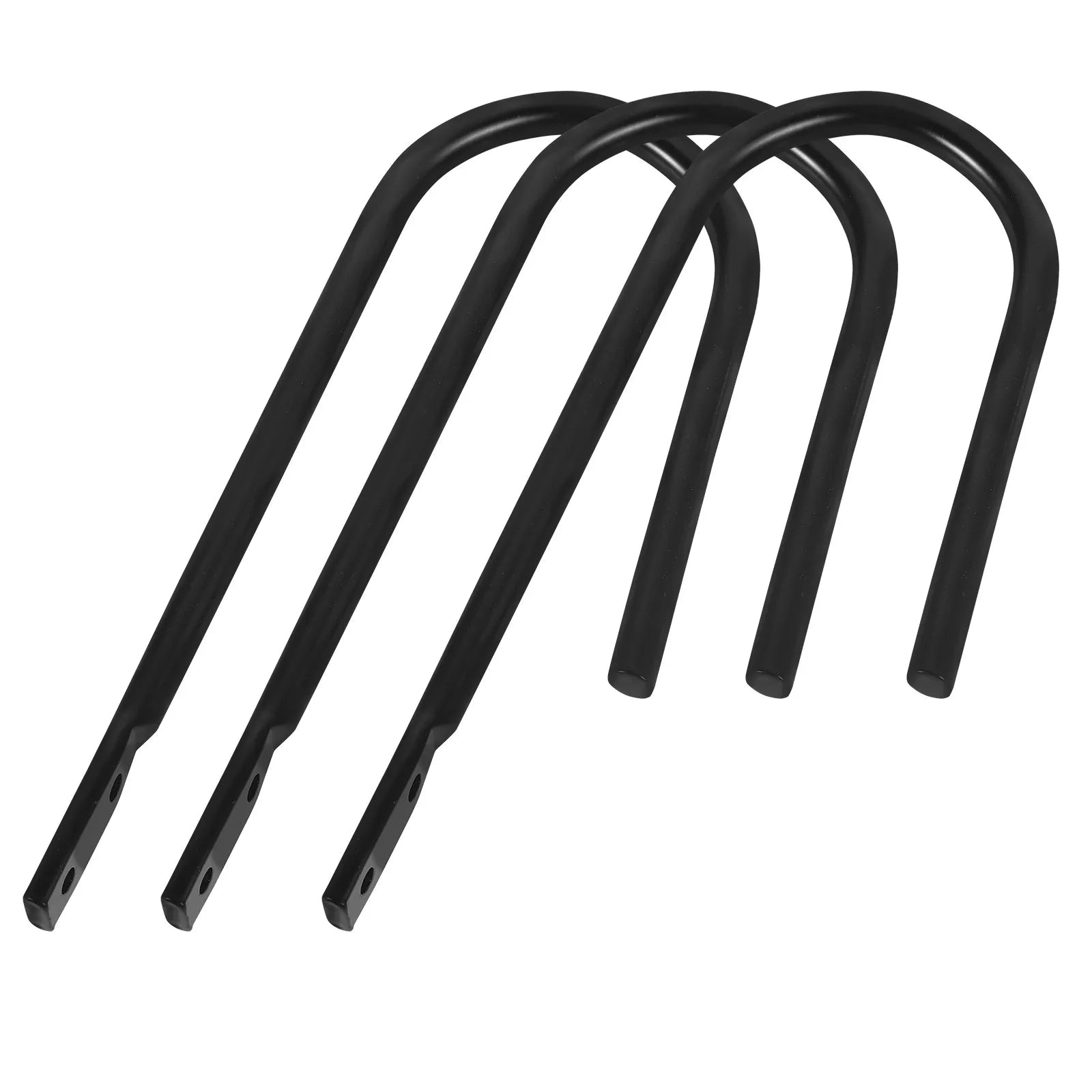 Black U-shaped Wall Hooks Curtains Drapes Shower Bathroom Decor