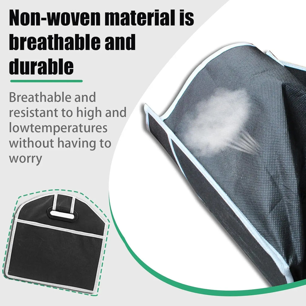 Foldable 3-Compartment Car Trunk Organizer | Cargo Storage Bag