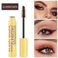 Christmas & Halloween Mascara, 4D Curling Volume, Waterproof, Smudge-Proof, Long-Lasting, Easy to Apply Zpaxo Brown