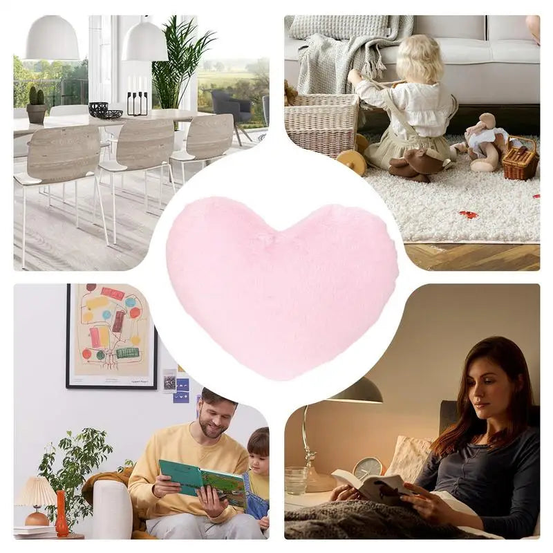 Heart Throw Pillow Cute Stuffed Soft Cushion Plush Throw Pillow Sofa Cushion For Living Room Bedroom Chair Decoration Zpaxo