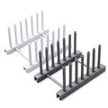 2-Pack Plate Rack Organizer – Cabinet Stand for Plates & Bakeware