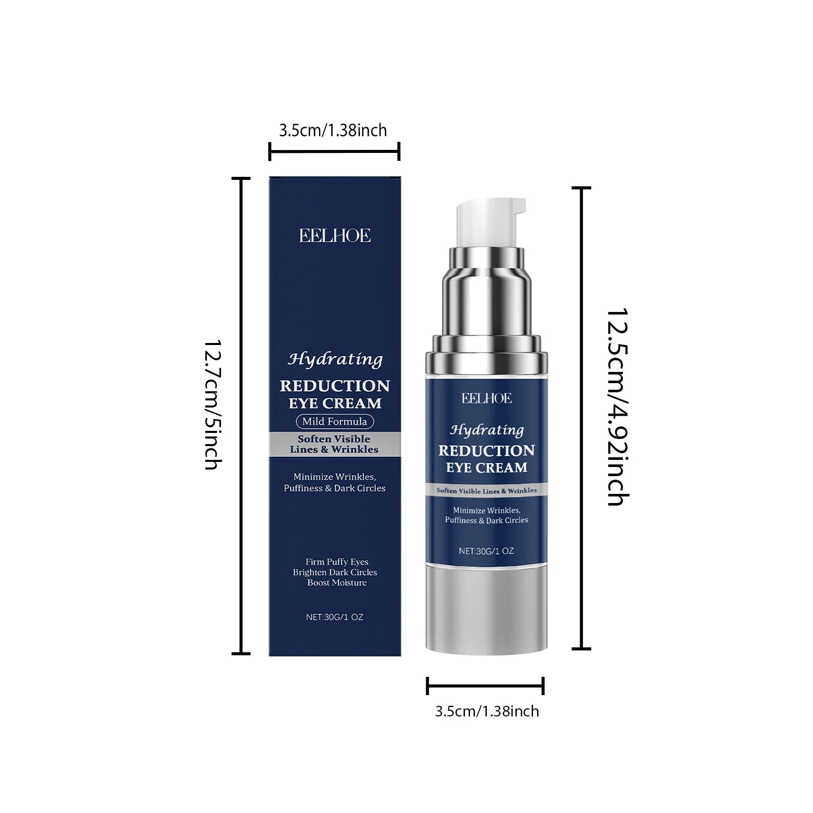 Hydrating Lifting Firming Eye Cream Anti-Puffiness Nourishes Refines Delicate Eye Area Skin Tightening Hyaluronic Acid Eye Cream Zpaxo 30g Boxed