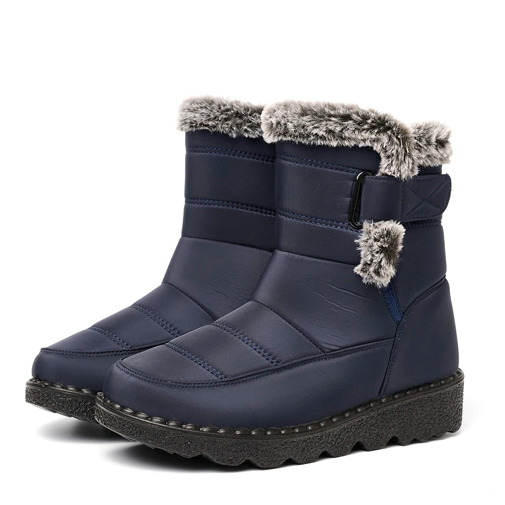 Winter Women Boots Waterproof Snow Casual Platform Ankel Warm Fur
